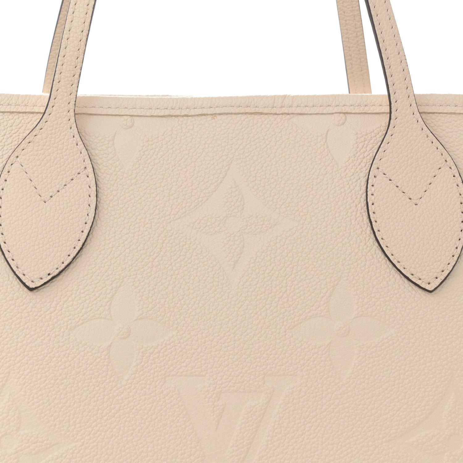 Louis Vuitton Empreinte Monogram Giant Neverfull MM Cream 7 of 9