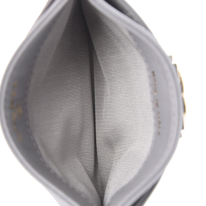 Chanel Lambskin Quilted Boy Card Holder Grey 5 of 9