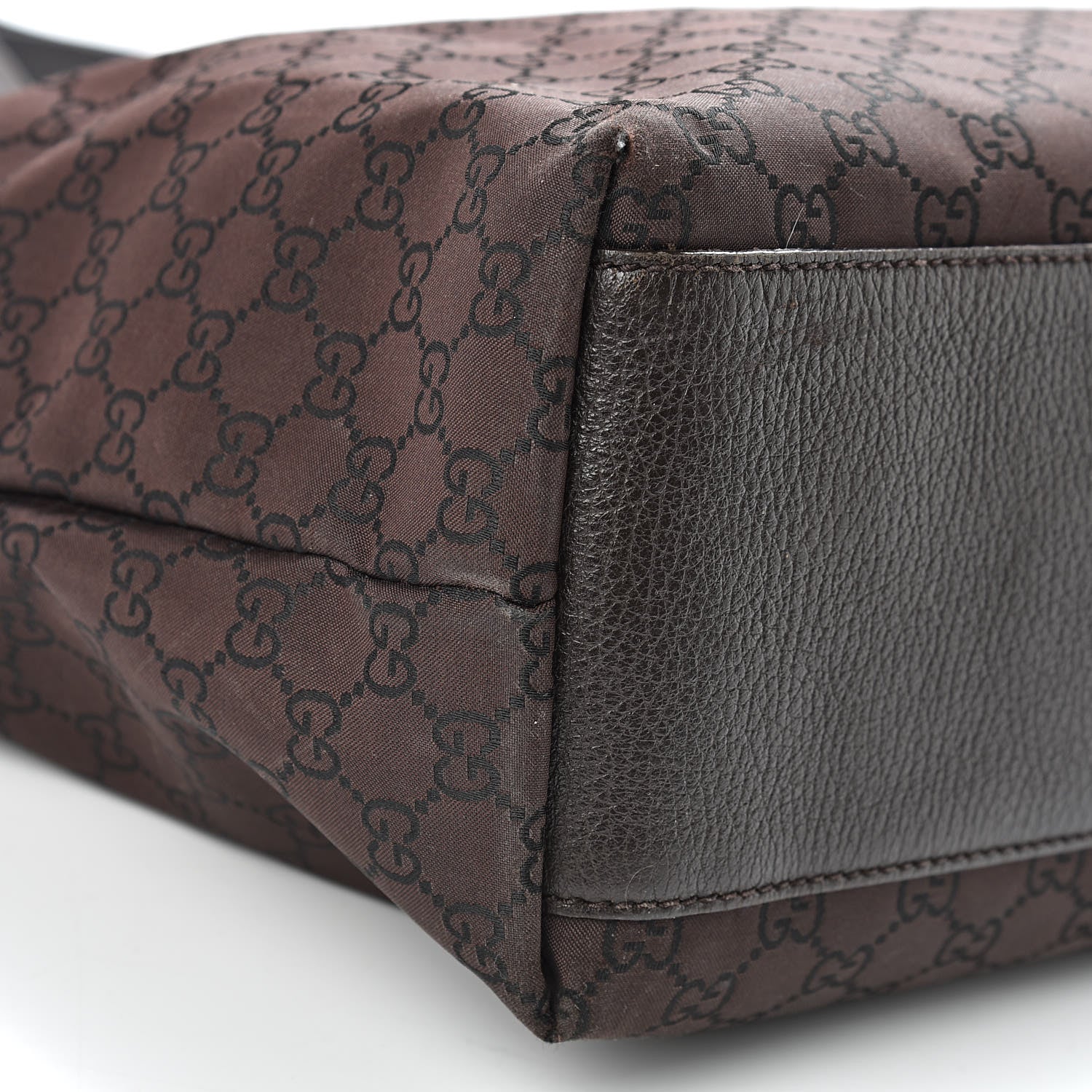Gucci Nylon Monogram Large Tote Dark Brown 12 of 14