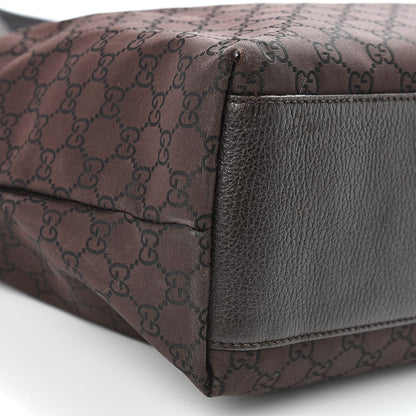 Gucci Nylon Monogram Large Tote Dark Brown 12 of 14
