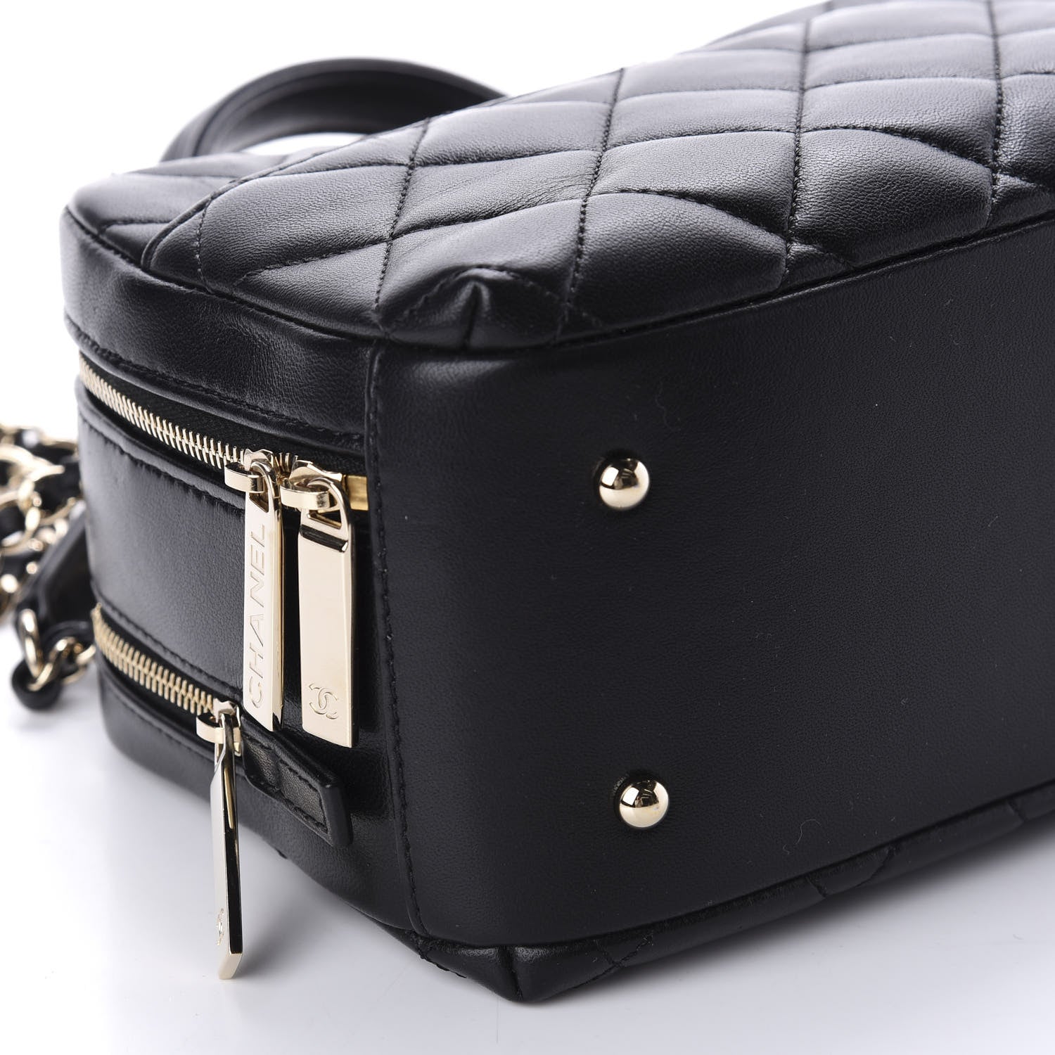 Chanel Lambskin Quilted Small Trendy CC Bowling Bag Black 7 of 13