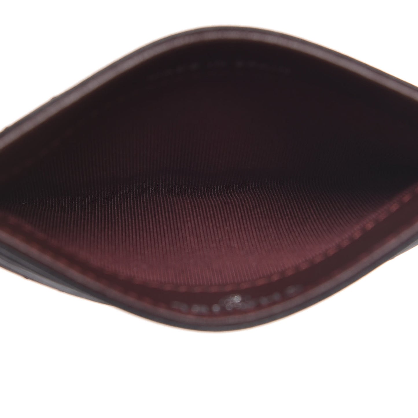 Lambskin Quilted Card Holder Black