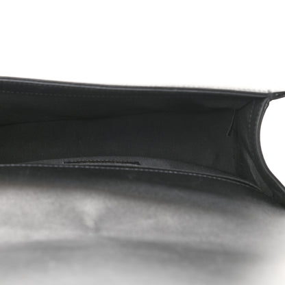 Chanel Lambskin Cotton Woven Medium Boy Flap Black 5 of 9