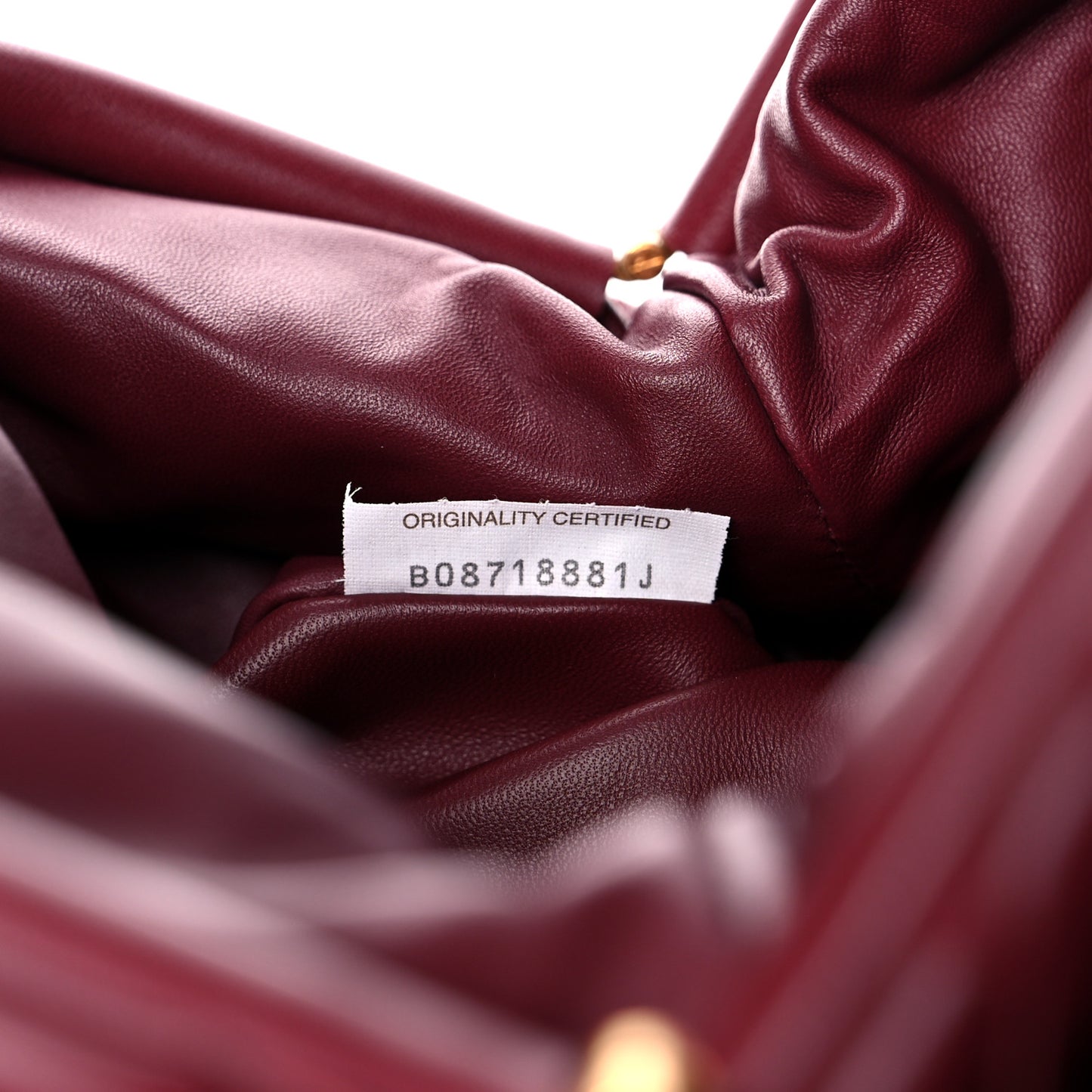 Nappa Maxi Intrecciato The Pouch Oversized Clutch Bordeaux