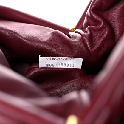 Bottega Veneta Nappa Maxi Intrecciato The Pouch Oversized Clutch Bordeaux 7 of 9