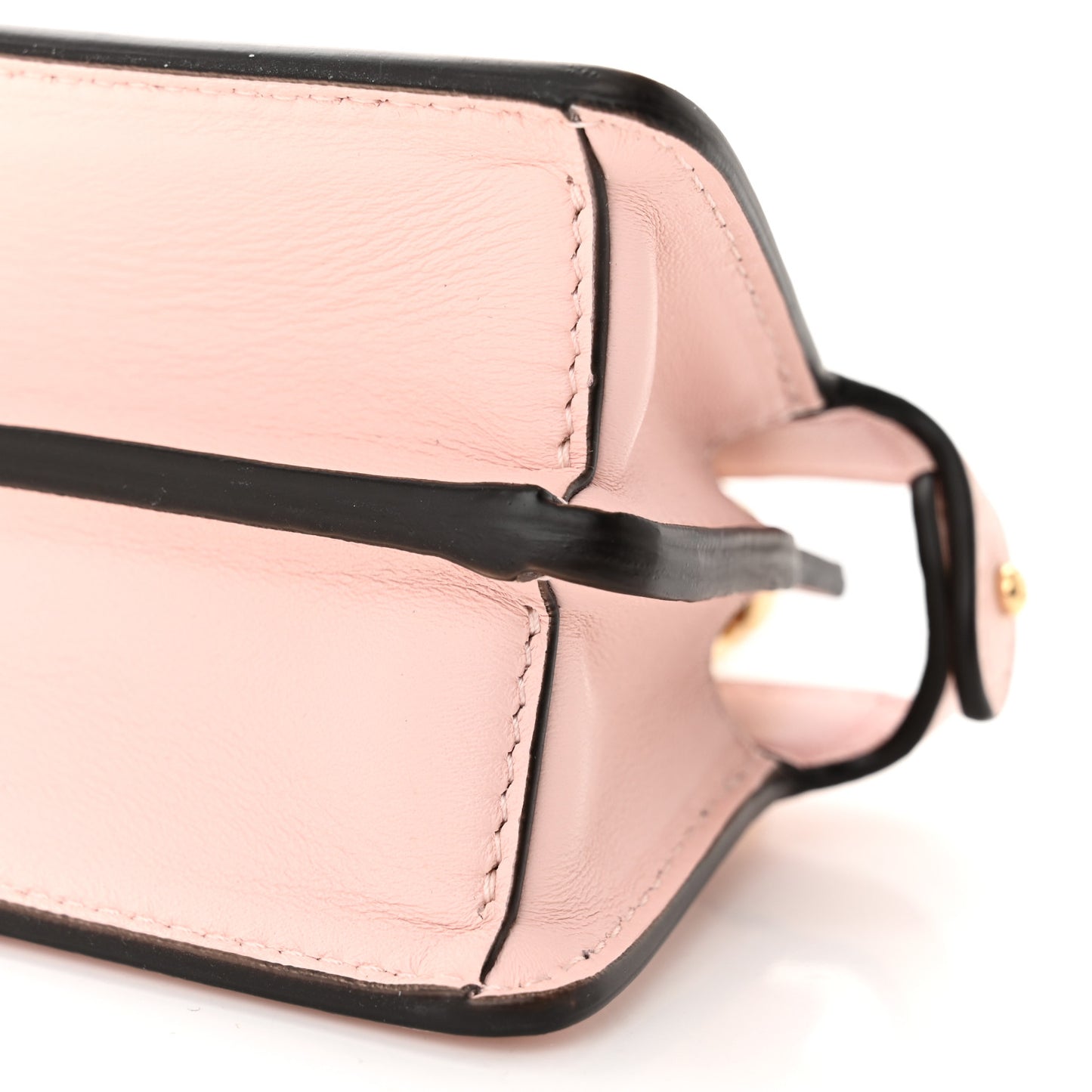 Shiny Nappa Nano Peekaboo Maxi Handle Satchel Rosa Confetto