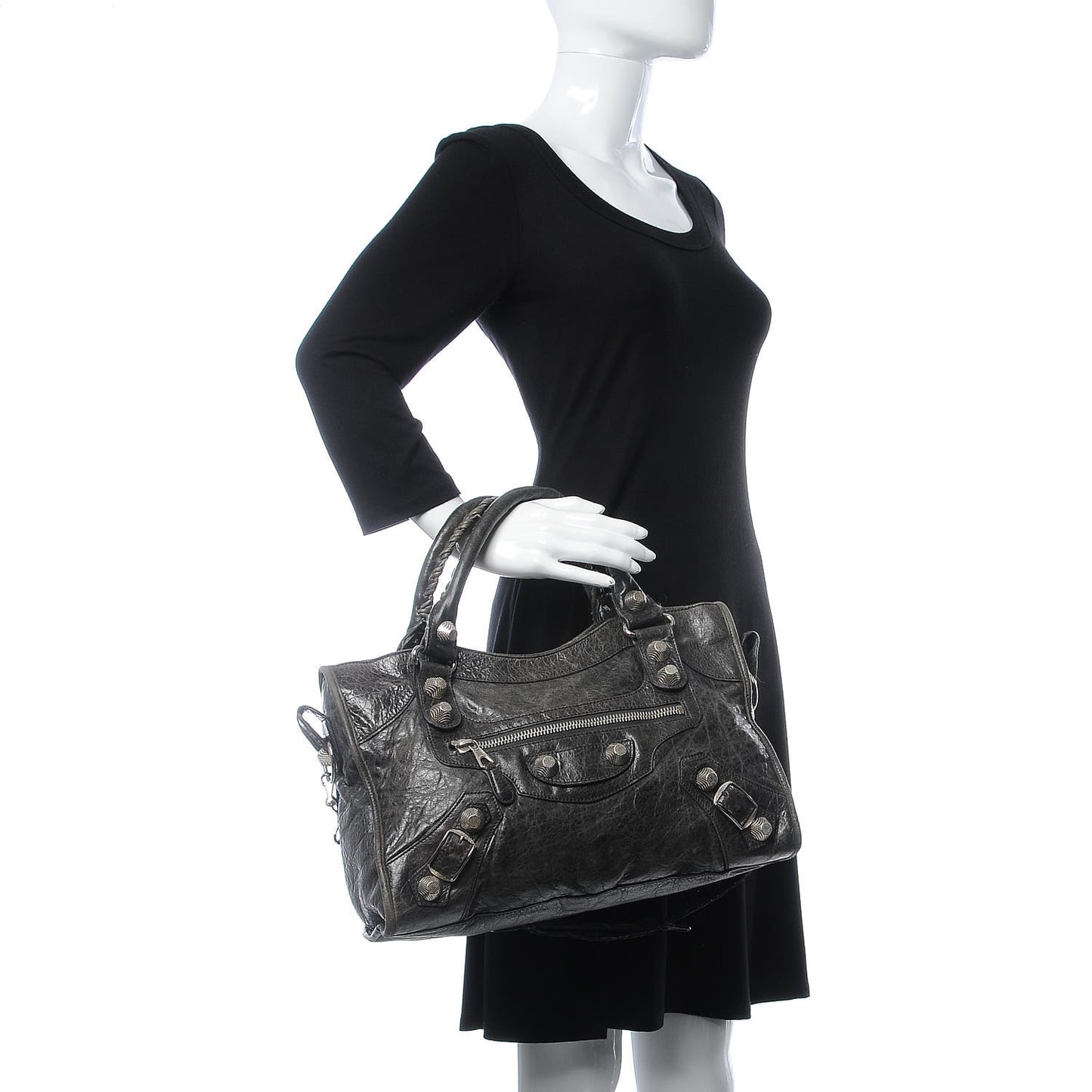 Agneau Giant 21 Silver Hardware City Anthracite