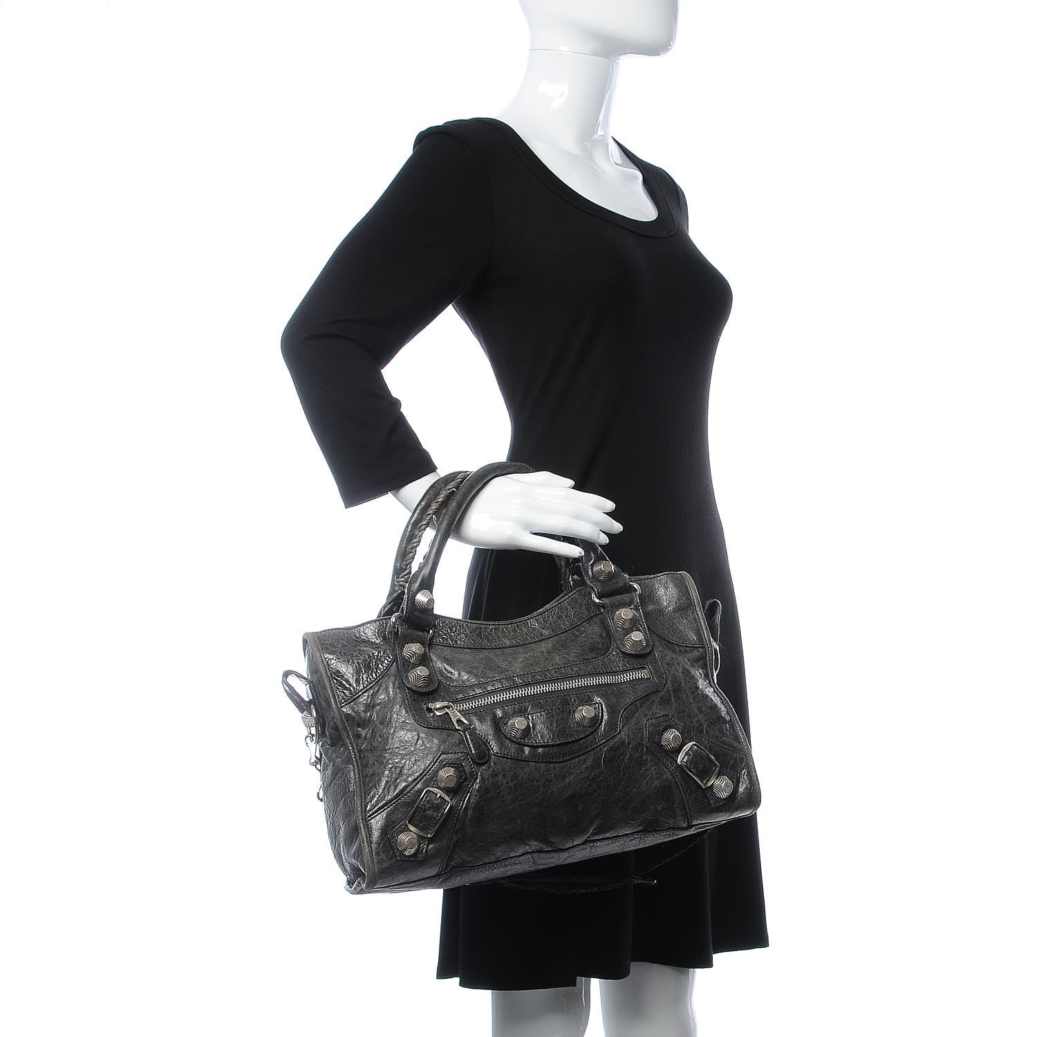 Balenciaga Agneau Giant 21 Silver Hardware City Anthracite 2 of 20