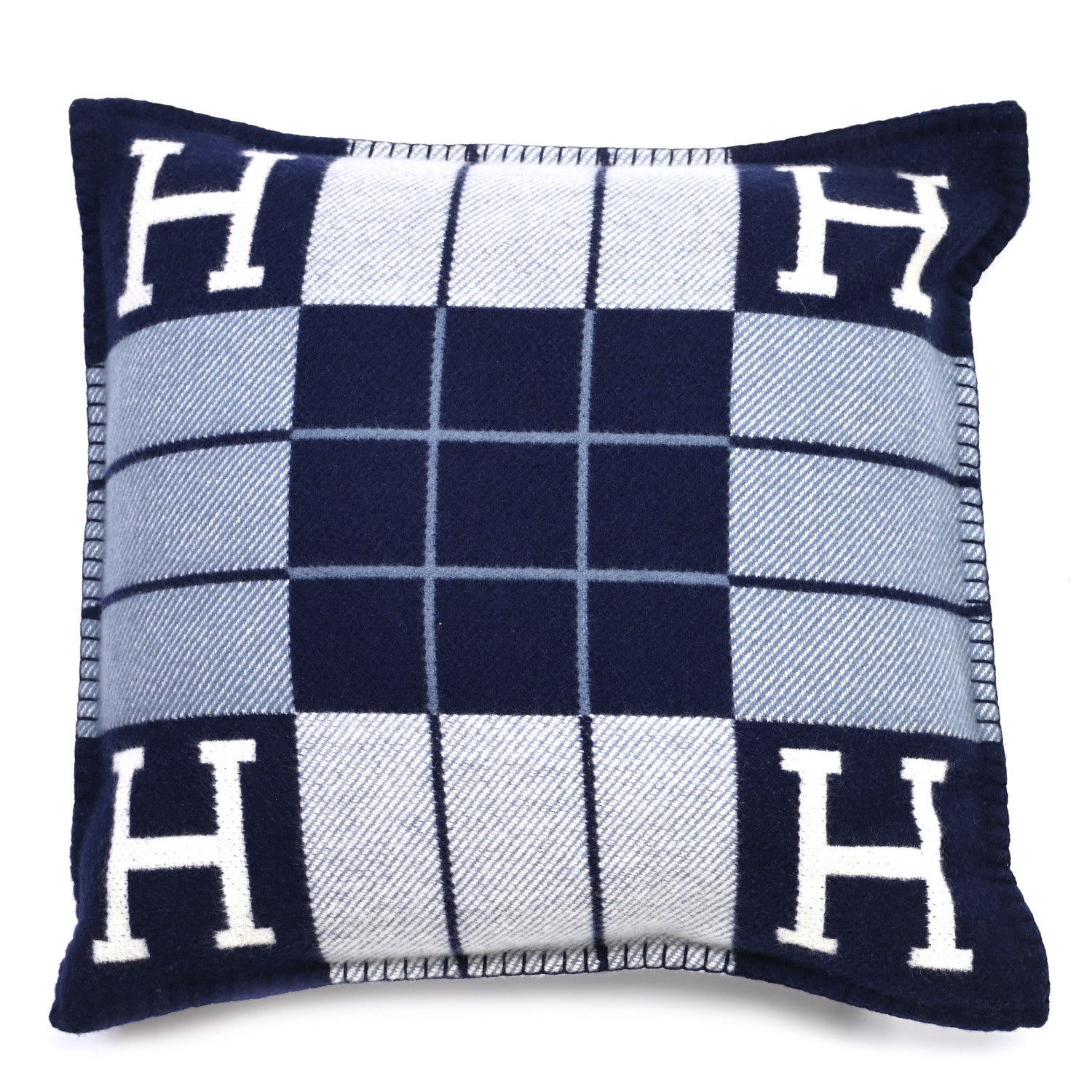 Hermes Wool Cashmere Avalon III Pillow PM Ecru Caban 1 of 3