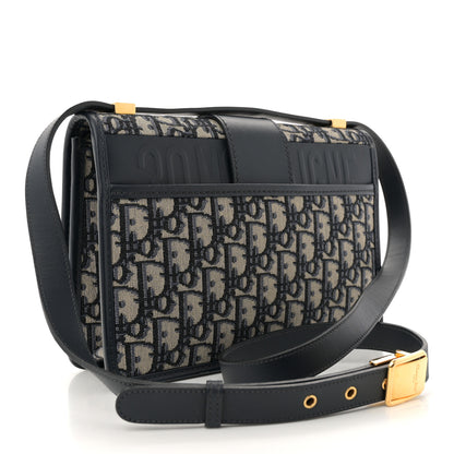 Christian Dior Oblique 30 Montaigne Flap Bag Blue 3 of 12