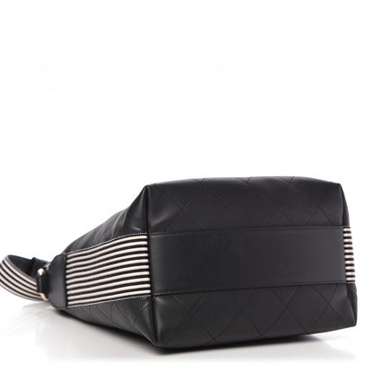 Chanel Calfskin Stitched Over & Over Hobo Black 4 of 9