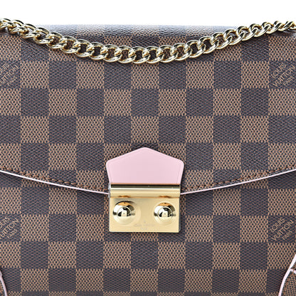 Louis Vuitton Damier Ebene Caissa Clutch Rose Ballerine 8 of 12