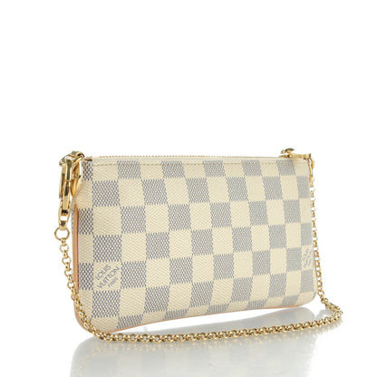 Louis Vuitton Damier Azur Pochette Milla MM 3 of 8