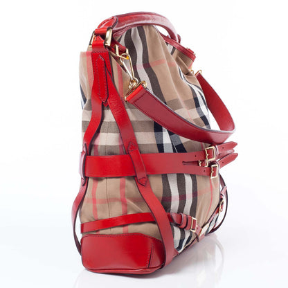 Burberry House Check Bridle Calfskin Medium Gosford Hobo 3 of 12