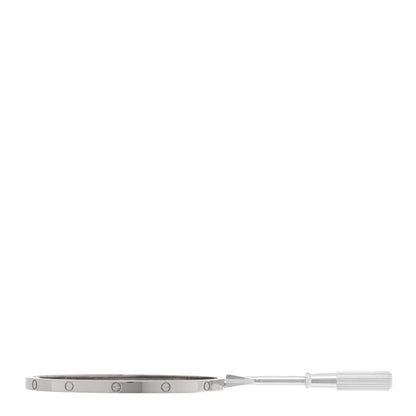 Cartier 18K White Gold Small LOVE Bracelet 17 4 of 7