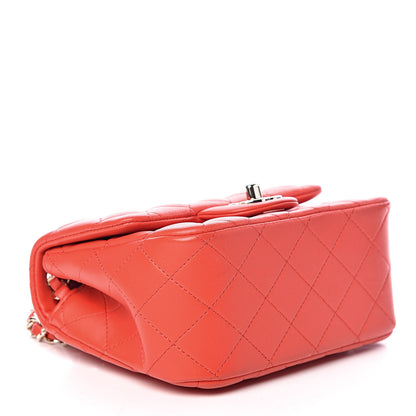 Chanel Lambskin Quilted Mini Square Flap Red 4 of 11