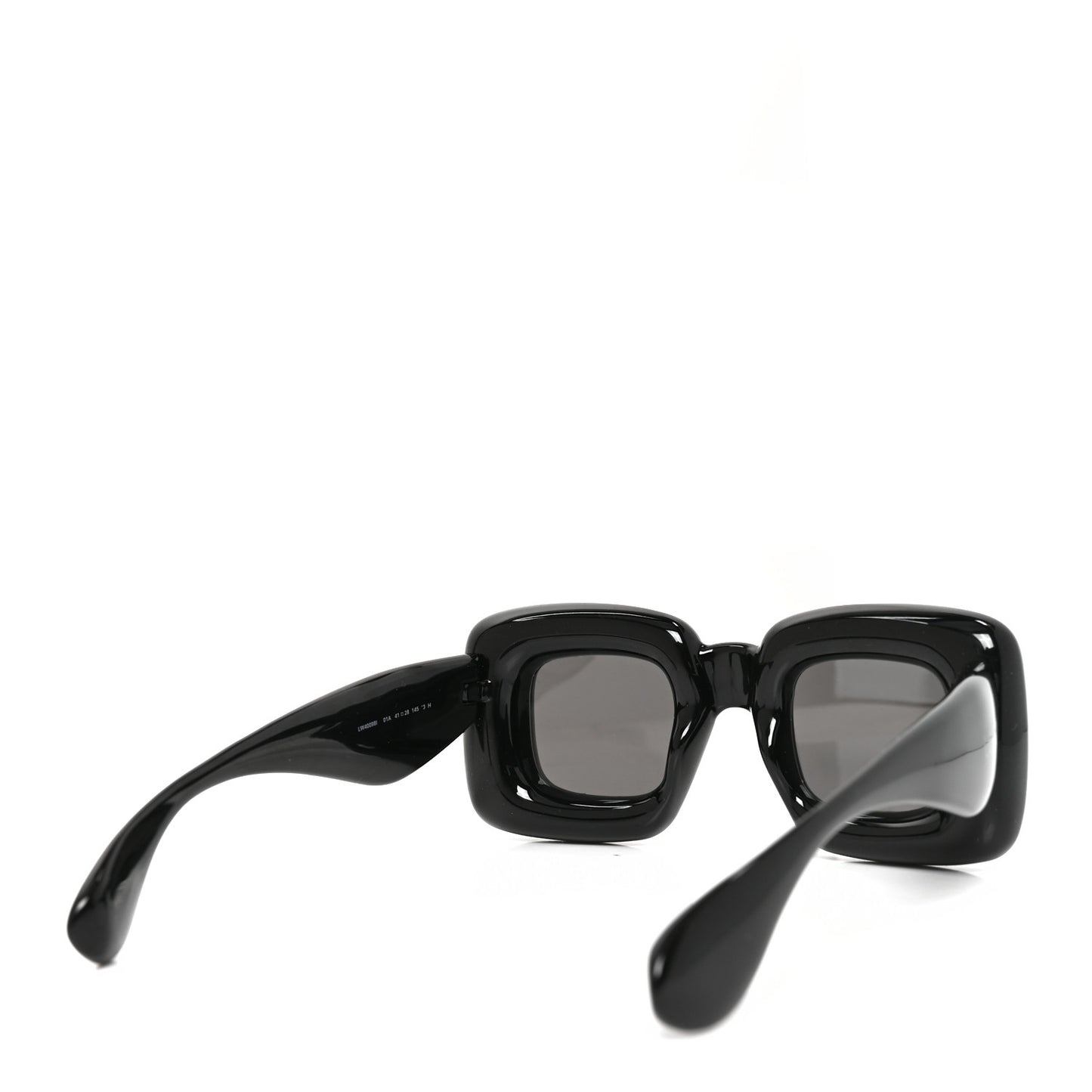 Acetate Inflated LW400981 Square Sunglasses Black