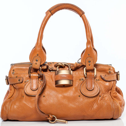 Chloe Leather Paddington Satchel Whiskey 1 of 9