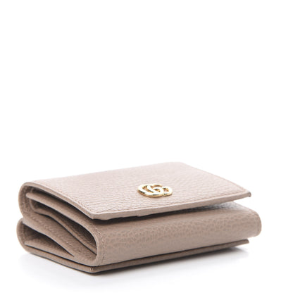 Gucci Dollar Calfskin GG Marmont Wallet Porcelain Rose 3 of 8