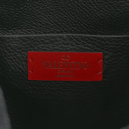 Valentino Garavani Grained Calfskin Rockstud Backpack Black 6 of 9