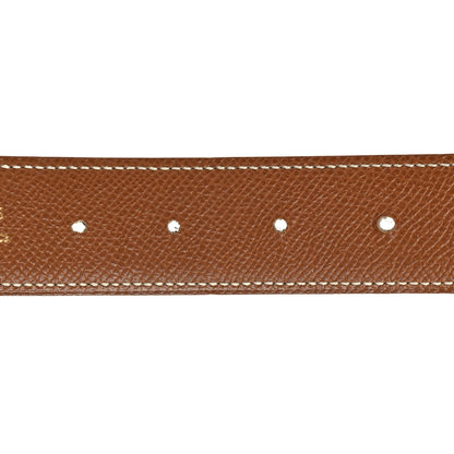 Hermes Togo 32mm H Belt 70 28 Black Gold 4 of 7