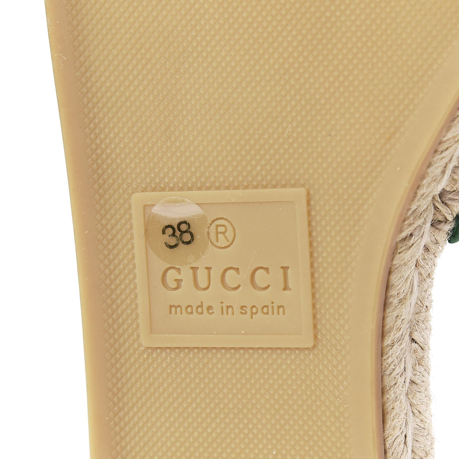 Gucci Nappa Matelasse GG Marmont Espadrille Slide Sandals 38 New Shamarock 8 of 9