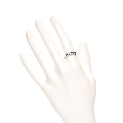Cartier 18K White Gold Entrelaces Ring 50 5.75 2 of 6