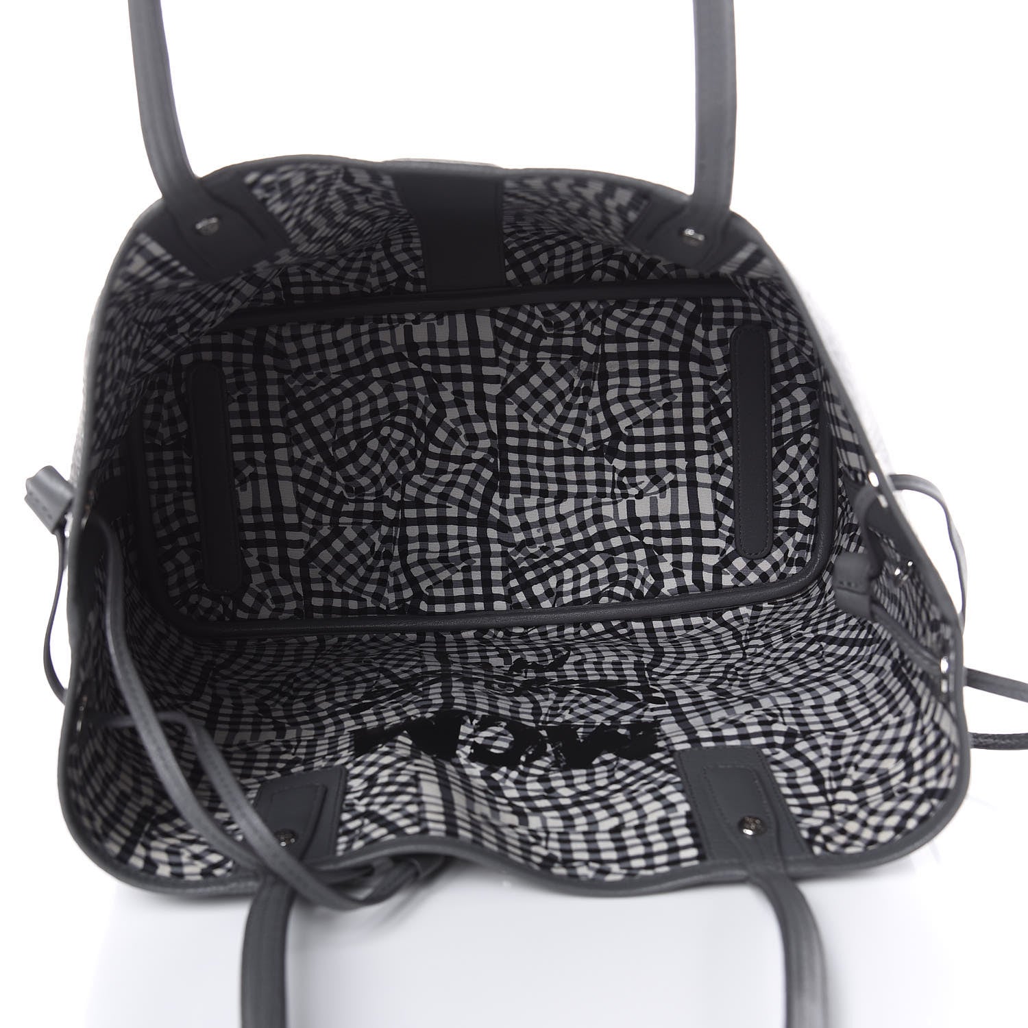 MCM Visetos Medium Liz Reversible Shopper Tote Phantom Grey 8 of 15