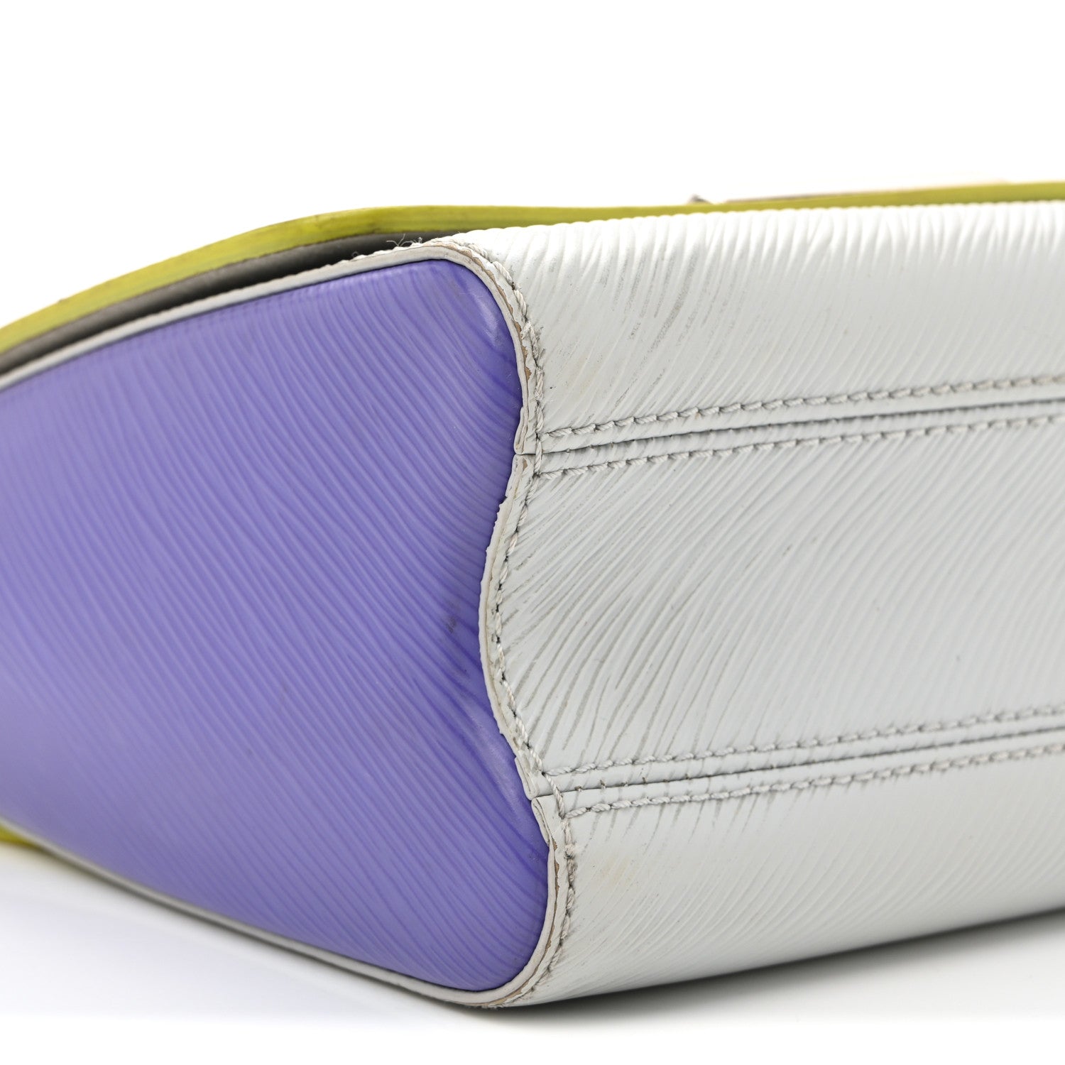 Louis Vuitton Epi Twist Shoulder Bag MM Purple Yellow Grey 9 of 12