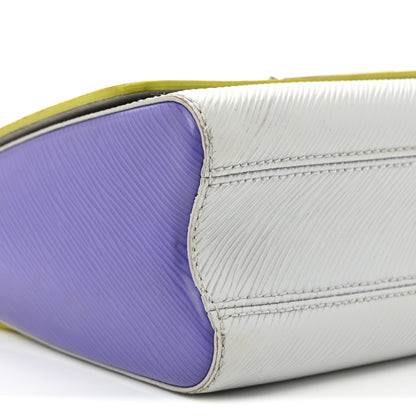 Louis Vuitton Epi Twist Shoulder Bag MM Purple Yellow Grey 9 of 12
