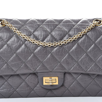 Chanel Aged Calfskin Quilted 2.55 Reissue 226 Flap Grey 10 of 13
