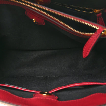 Burberry House Check Grainy Calfskin Medium Banner Tote Russet Red 6 of 10