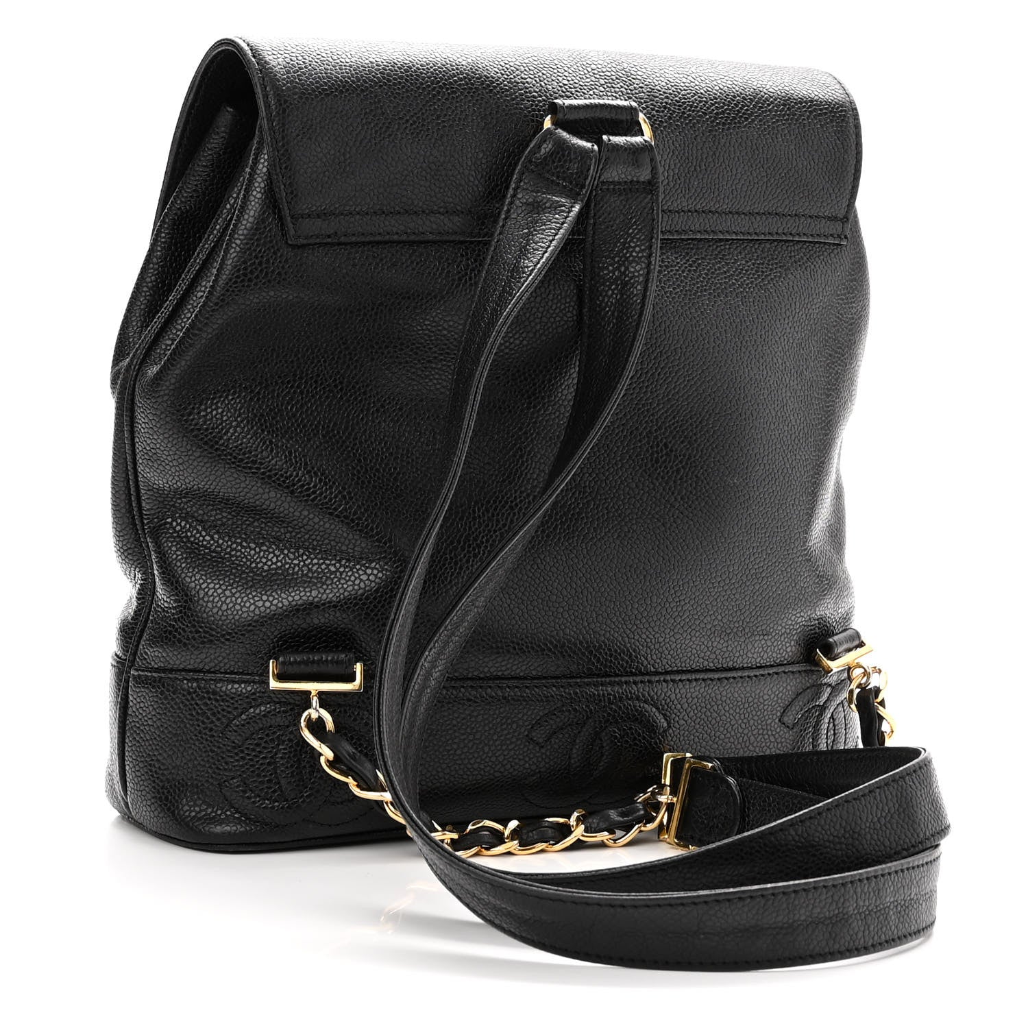 Chanel Caviar CC Backpack Black 3 of 12