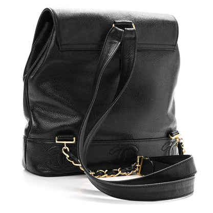 Chanel Caviar CC Backpack Black 3 of 12