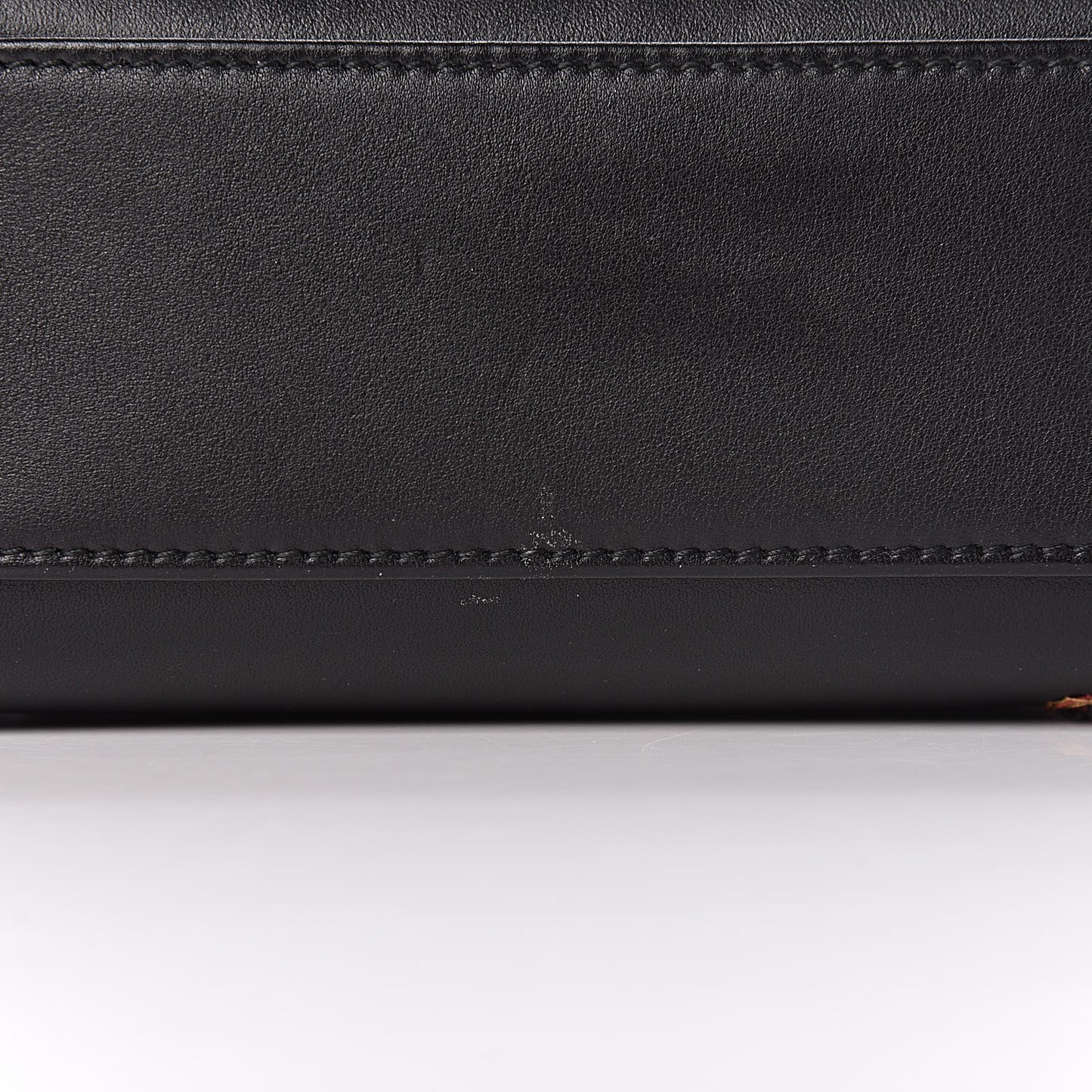 Smooth Calfskin Embroidered Mini Lady Dior Black Multicolor