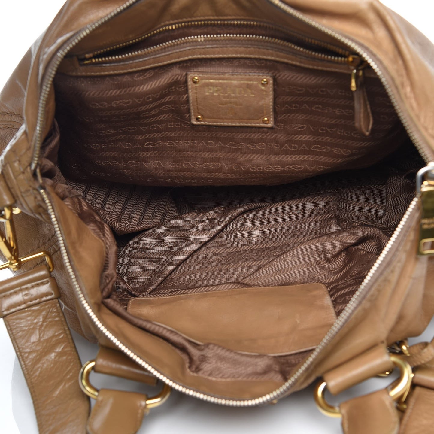 Vitello Shine Shopping Satchel Giunco