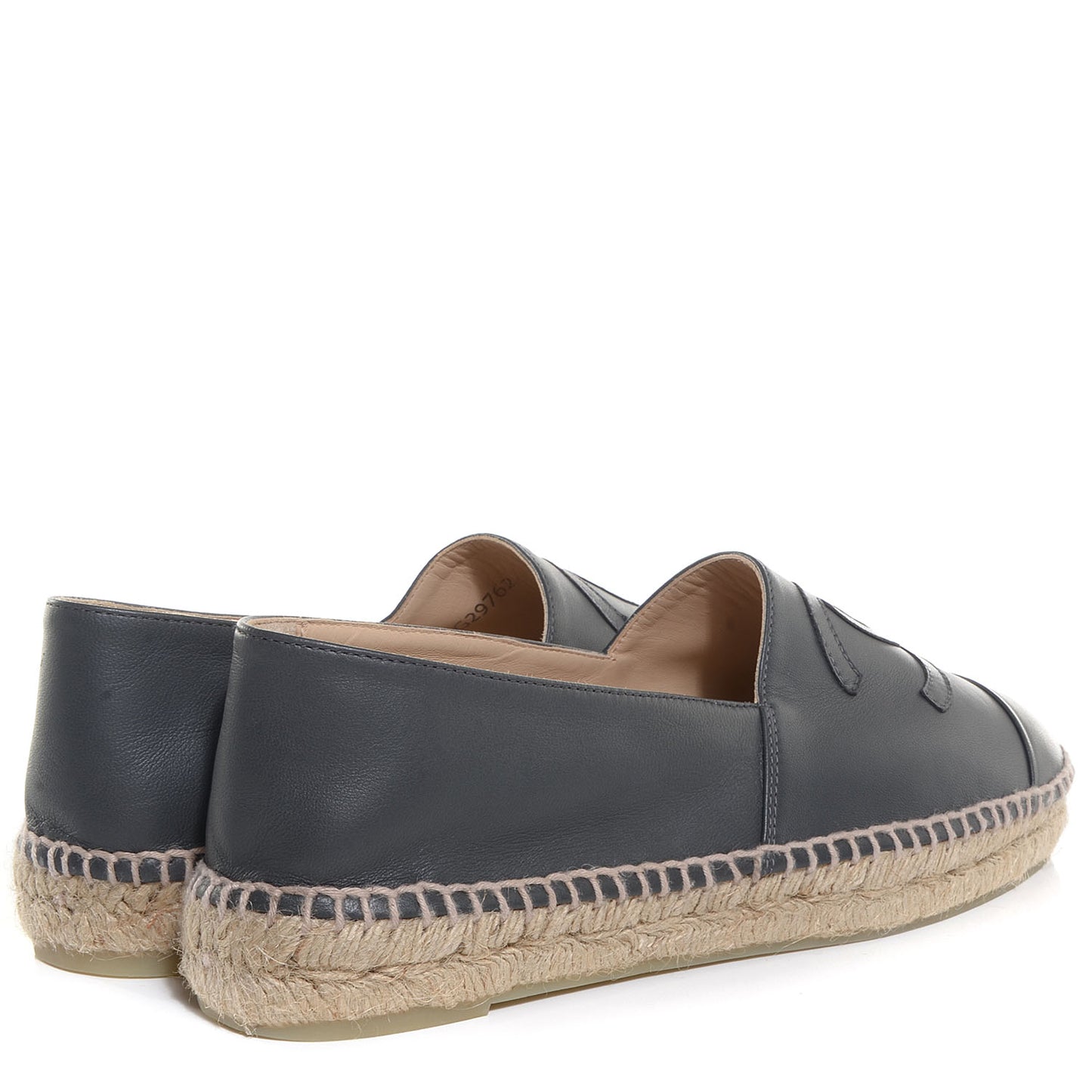Lambskin CC Espadrilles 40 Dark Grey