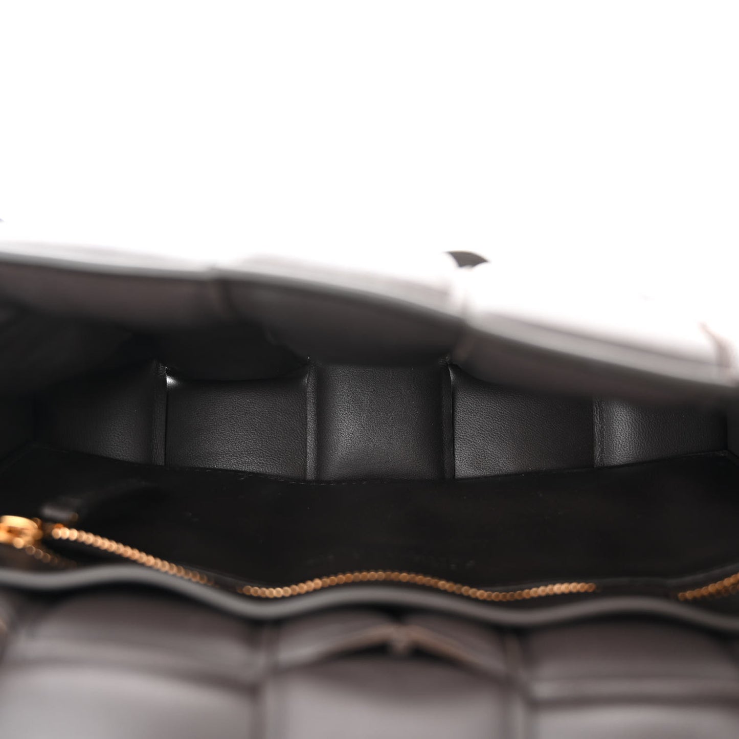 Nappa Maxi Intreccio Padded Cassette Crossbody Bag Fondente