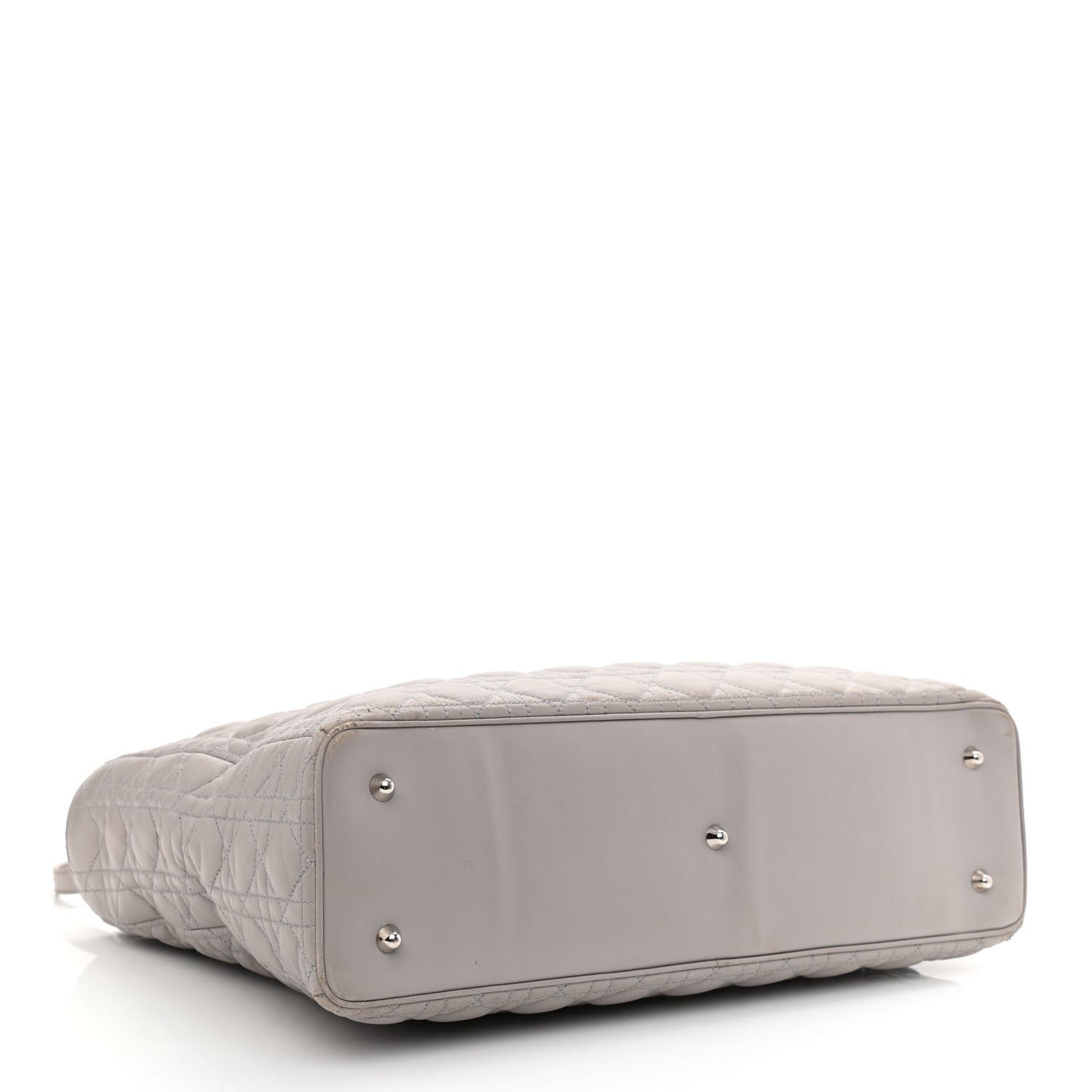 Lambskin Cannage XL Lady Dior Light Grey