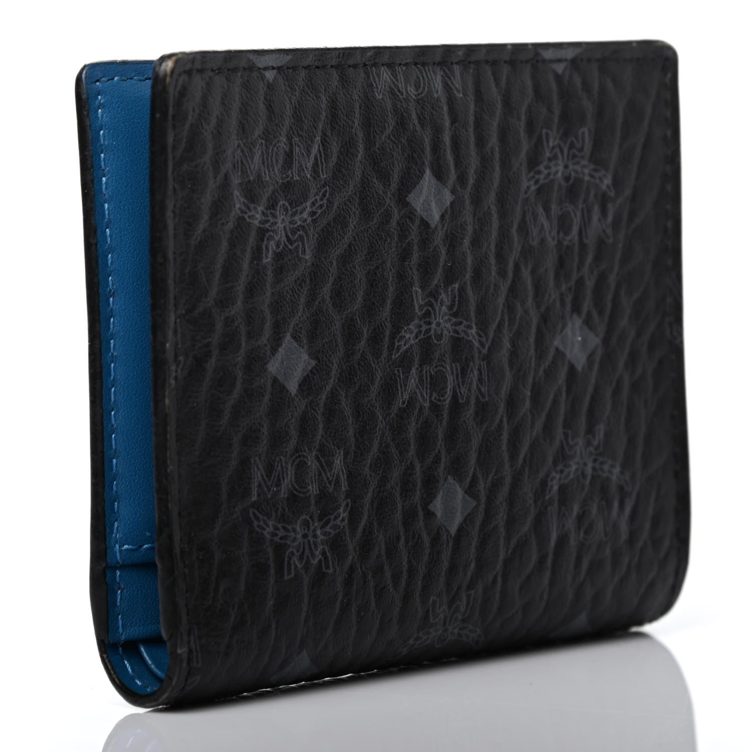 MCM Visetos Klara Bi-Fold Wallet Black Blue 2 of 4
