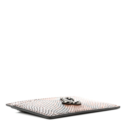 Jimmy Choo Calfskin Snake Printed Umika Card Holder Cuoio 4 of 8