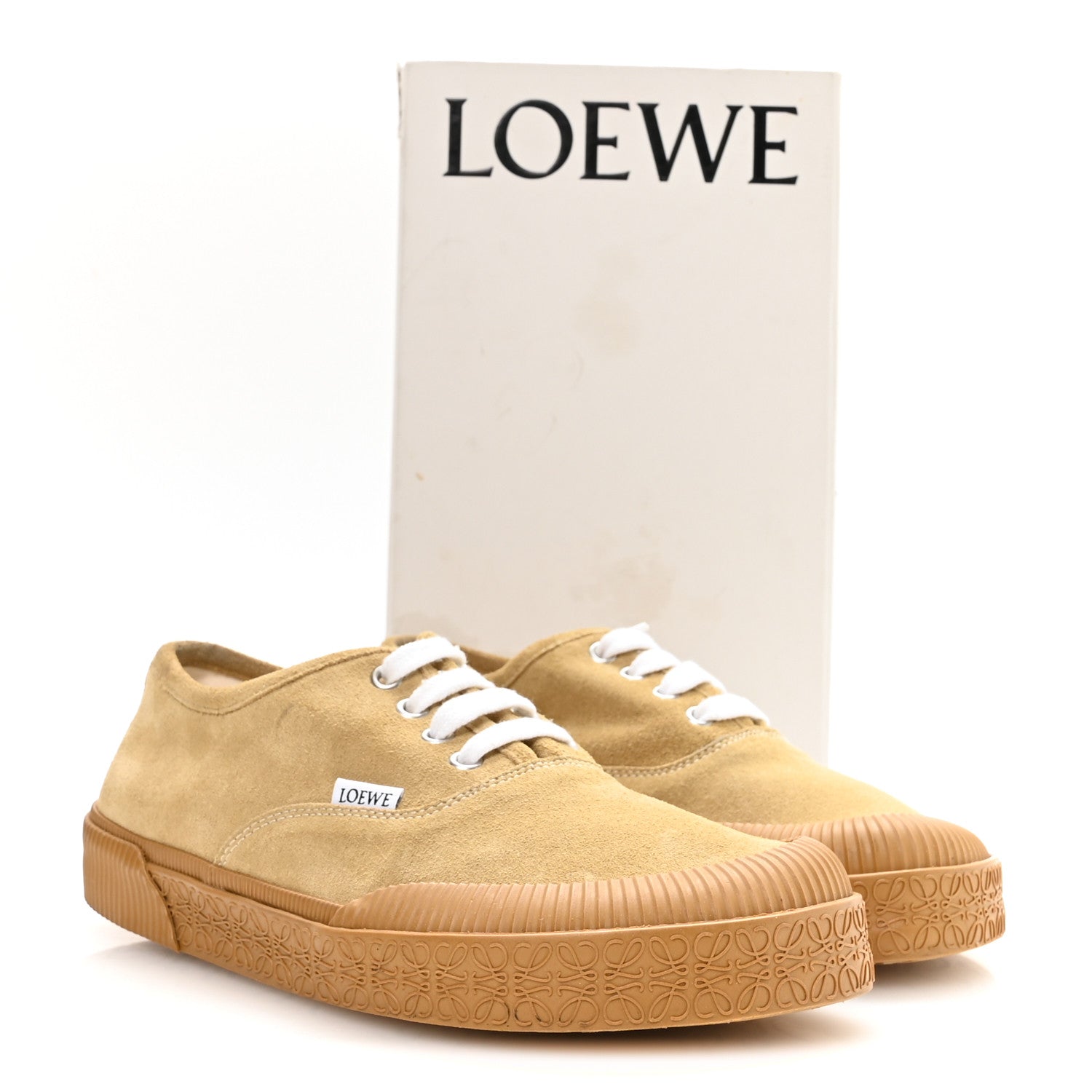 Loewe X PAULA's IBIZA Brushed Suede Rubber Terra Vulca Sneakers 39