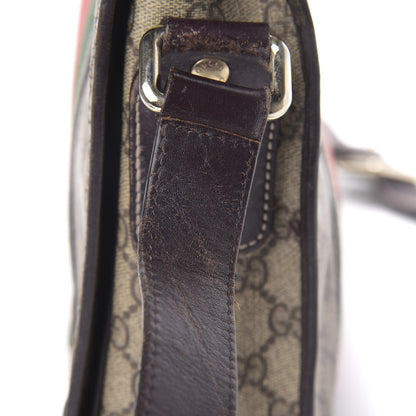 Gucci GG Plus Monogram Web Medium Flap Messenger Beige Dark Brown 14 of 18