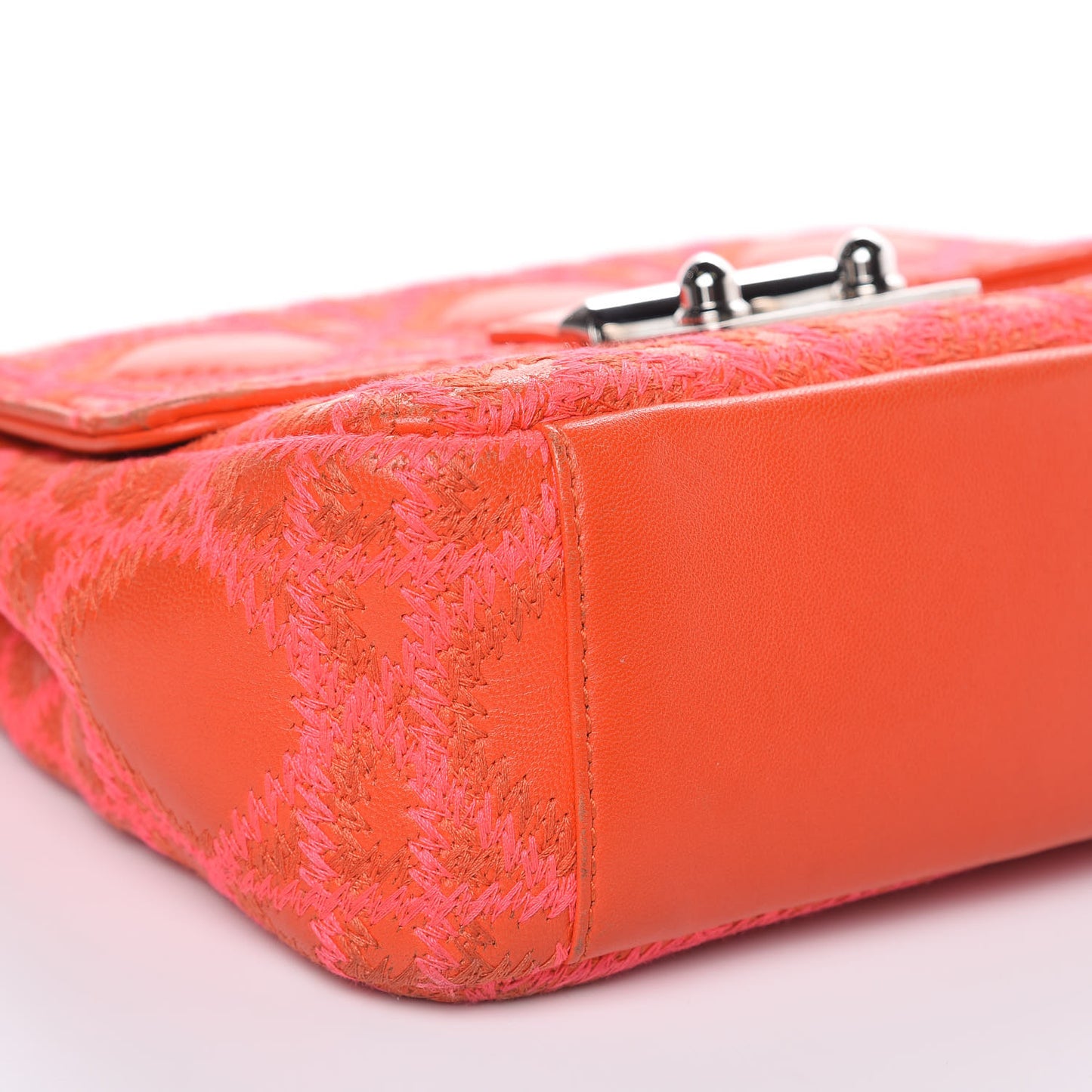 Lambskin Cannage Mini Miss Dior Flap Orange