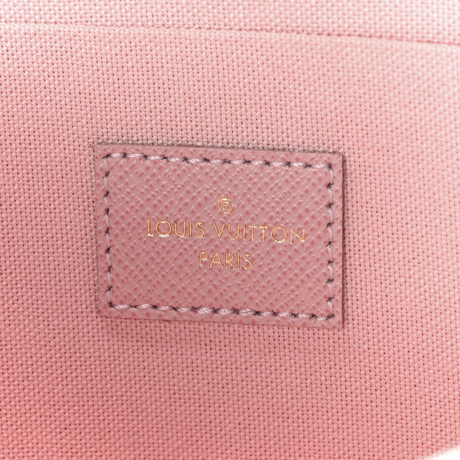 Louis Vuitton Damier Azur Pochette Felicie Chain Wallet Rose Ballerine 7 of 12