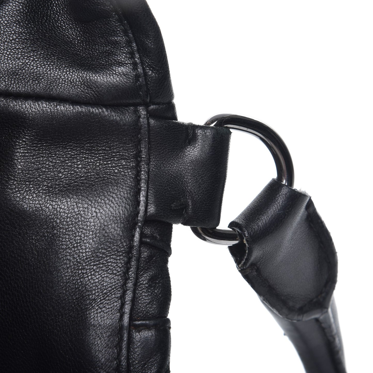 Nappa Mordore Stripes Bag Nero Black