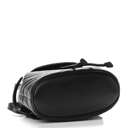 Gucci Calfskin Matelasse GG Marmont Flap Backpack Black 4 of 13