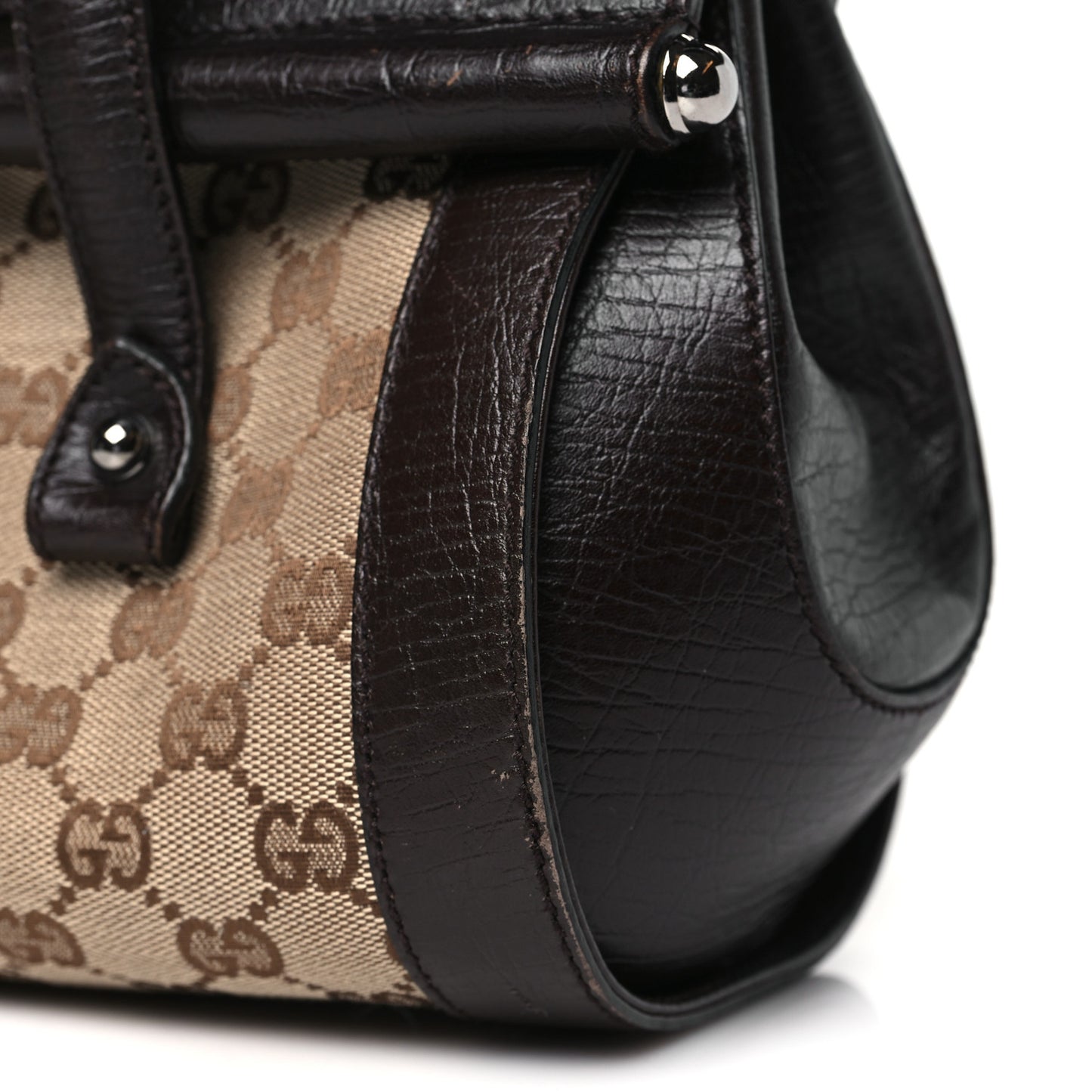 Monogram Bamboo Bullet Bag Dark Brown