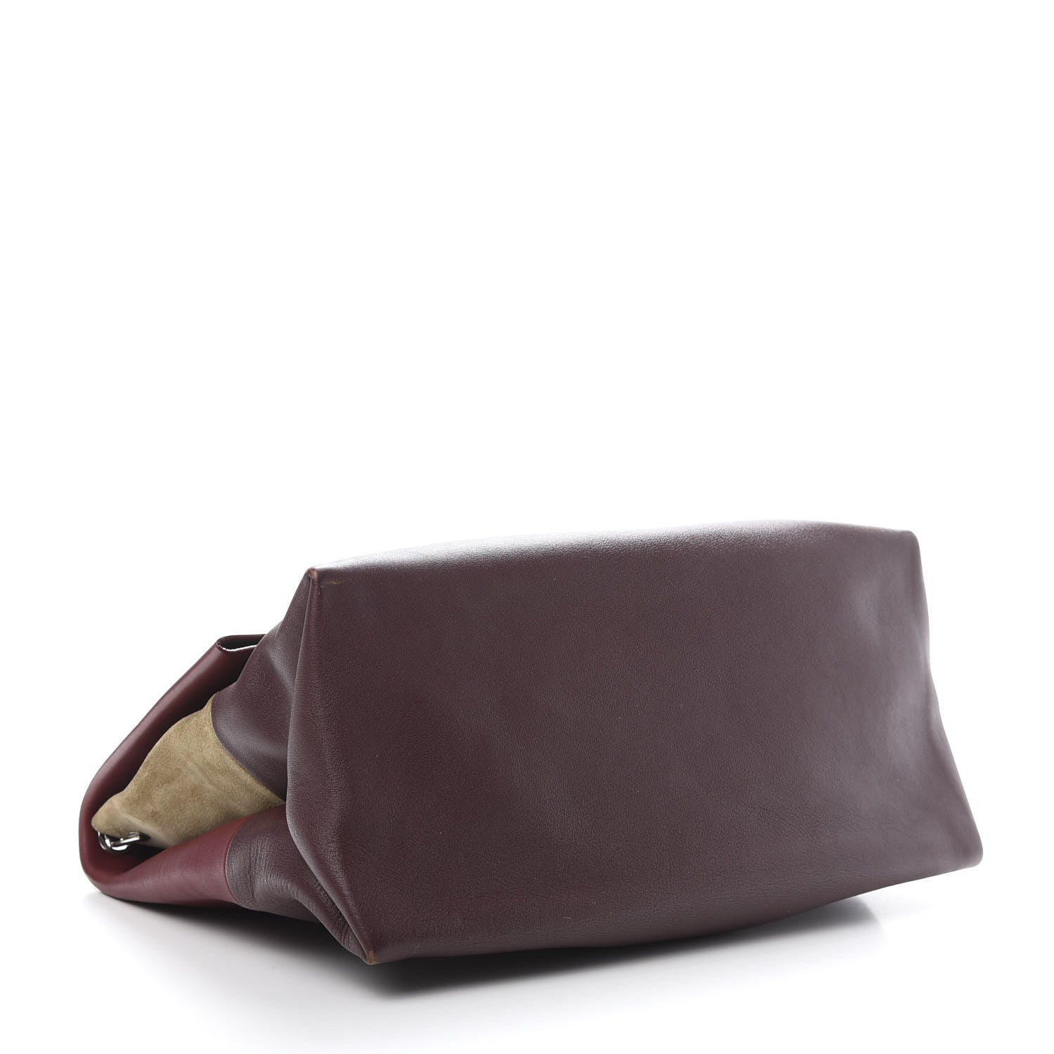 Celine Calfskin Suede All Soft Shoulder Bag Burgundy 4 of 17