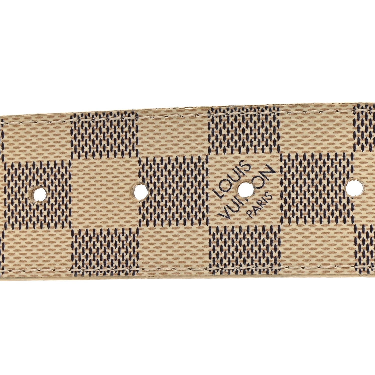 Louis Vuitton Damier Azur LV Initiales 90 36 Belt 6 of 7